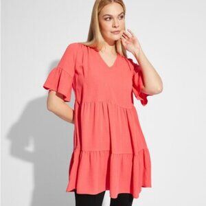 NWT Joseph Ribkoff Calypso Vibrant Pink Tunic Style Blouse